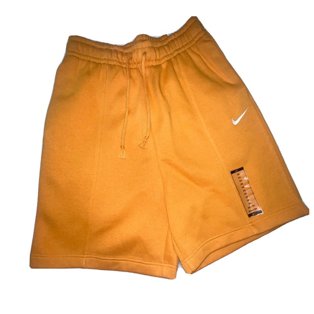 New Nike Essential Loose Fit High Rise Fleece Lined Sweat Shorts Ladies Sz XS‎